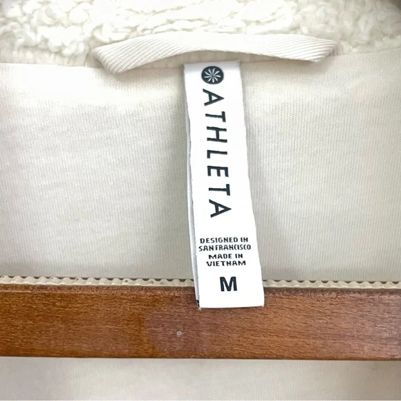 Athleta Willow Fleece Sherpa Bomber Jacket - Picture 15 of 15